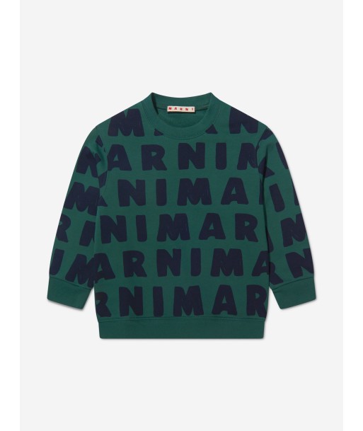 MARNI Boys All Over Logo Print Sweatshirt acheter