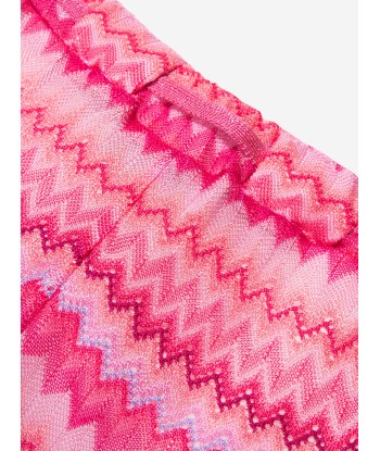 Missoni Girls Zig Zag Knit Shorts in Pink est présent 