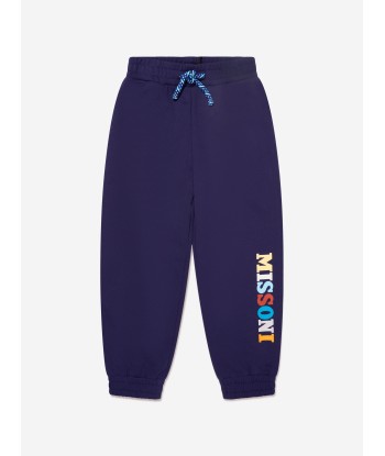 Missoni Boys Logo Joggers in Blue ou a consommer sur place