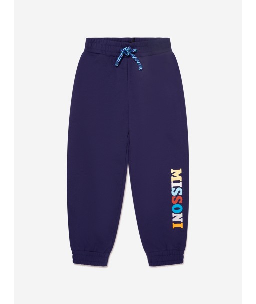 Missoni Boys Logo Joggers in Blue ou a consommer sur place