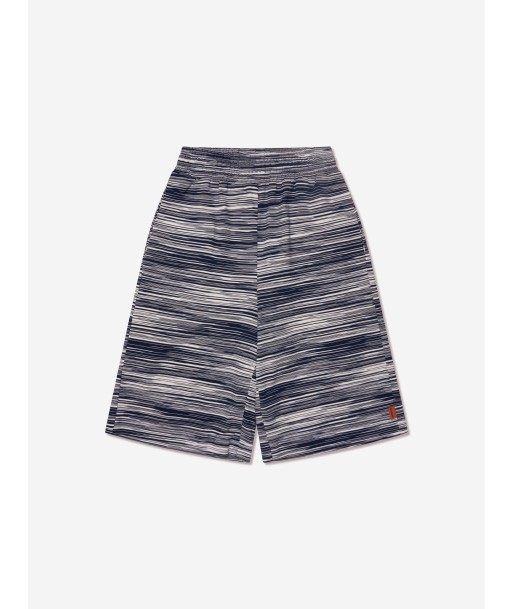 Missoni Boys Striped Jersey Shorts in Blue les ctes