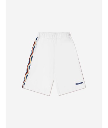 Missoni Boys Logo Jersey Shorts in White s'inspire de l'anatomie humaine