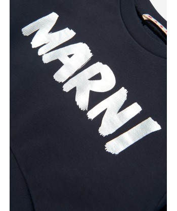 MARNI Girls Cropped Logo Sweatshirt Véritable concentré