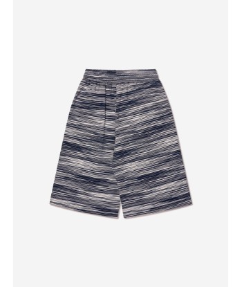 Missoni Boys Striped Jersey Shorts in Blue les ctes