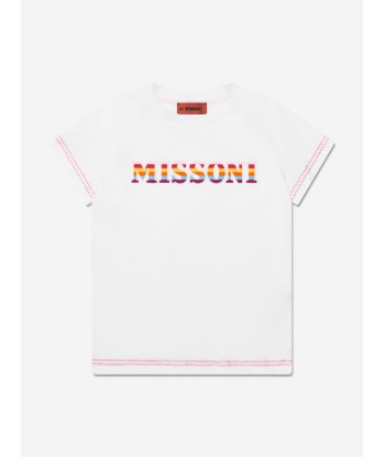 Missoni Girls Logo T-Shirt in White Economisez 