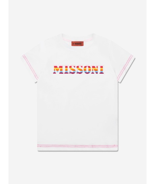 Missoni Girls Logo T-Shirt in White Economisez 