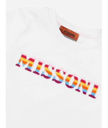 Missoni Girls Logo T-Shirt in White Economisez 