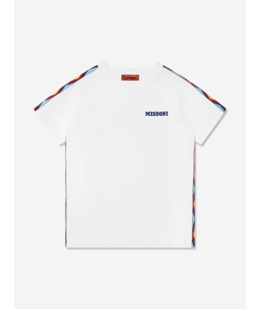 Missoni Boys Logo T-Shirt in White En savoir plus