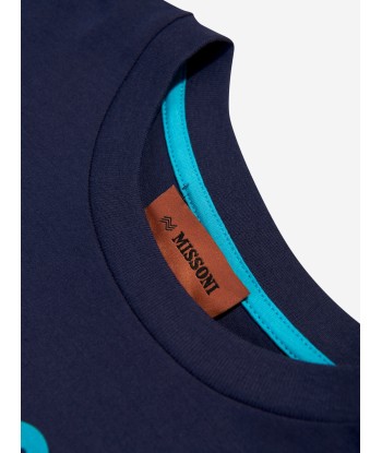 Missoni Boys Logo T-Shirt in Blue en ligne des produits 