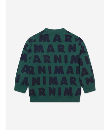 MARNI Boys All Over Logo Print Sweatshirt acheter