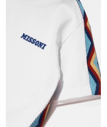 Missoni Boys Logo T-Shirt in White En savoir plus