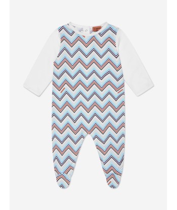 Missoni Baby Boys Zig Zag Babygrow Gift Set in Blue l'évolution des habitudes 