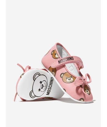 Moschino Baby Girls Leather Bear Mary Jane Shoes À commander