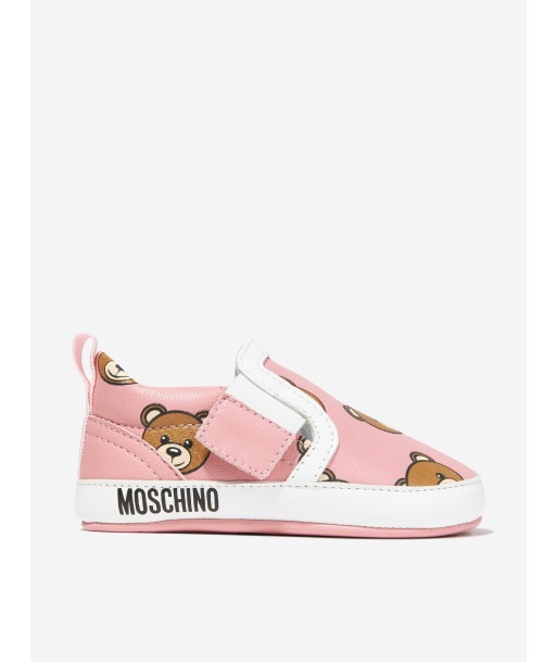 Moschino Baby Boys Leather Bear Slip On Trainers shop