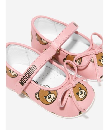 Moschino Baby Girls Leather Bear Mary Jane Shoes À commander