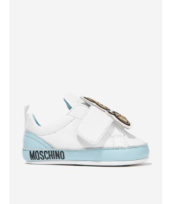 Moschino Baby Boys Leather Teddy Bear Trainers hantent personnes