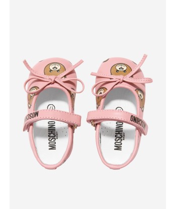 Moschino Baby Girls Leather Bear Mary Jane Shoes À commander