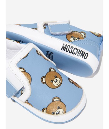 Moschino Baby Boys Leather Bear Slip On Trainers pas cheres