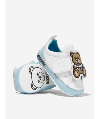 Moschino Baby Boys Leather Teddy Bear Trainers hantent personnes