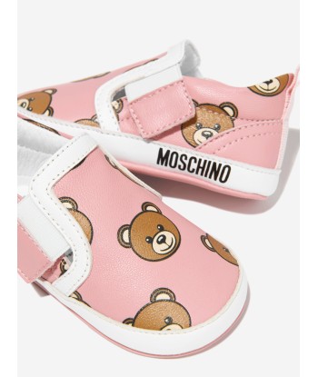 Moschino Baby Boys Leather Bear Slip On Trainers shop