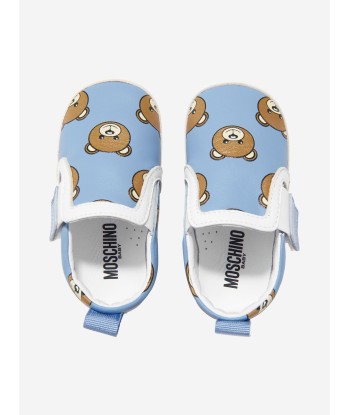 Moschino Baby Boys Leather Bear Slip On Trainers pas cheres