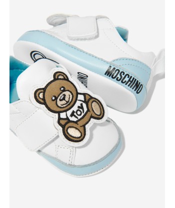 Moschino Baby Boys Leather Teddy Bear Trainers hantent personnes