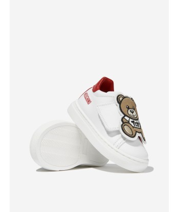 Moschino Kids Leather Teddy Bear Strap Trainers En savoir plus