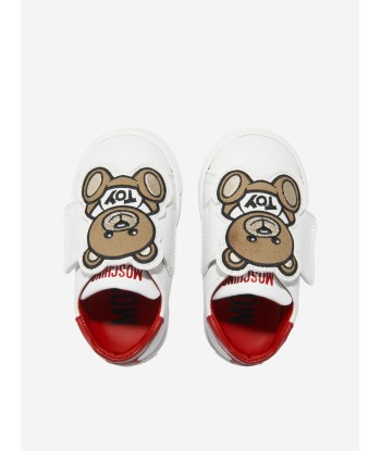 Moschino Kids Leather Teddy Bear Strap Trainers En savoir plus