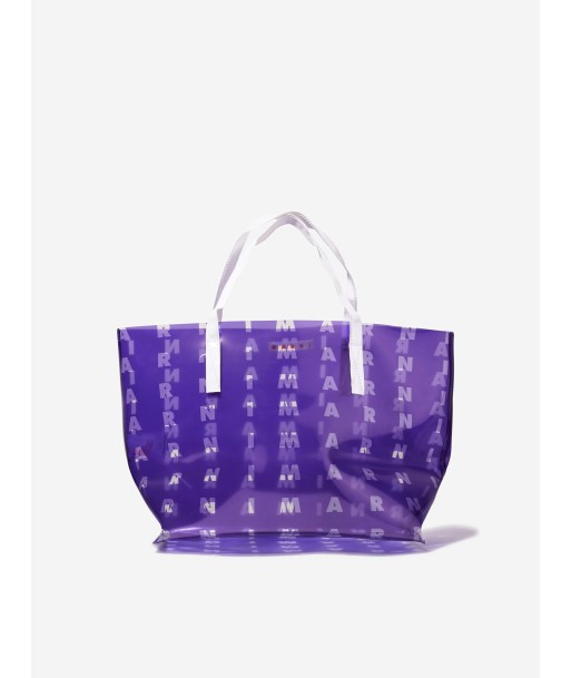 MARNI Girls Tote Bag in Blue livraison et retour toujours gratuits