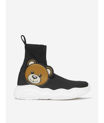 Moschino Kids Teddy Patch High Top Sock Trainers du meilleur 