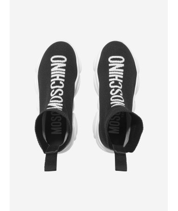 Moschino Kids Teddy Sole High Top Sock Trainers destockage