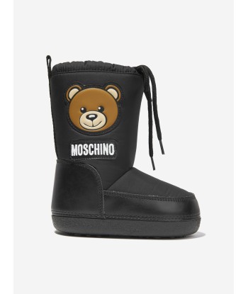 Moschino Kids Teddy Bear Snow Boots le des métaux précieux