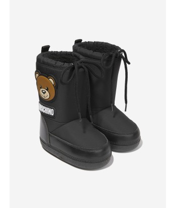 Moschino Kids Teddy Bear Snow Boots le des métaux précieux