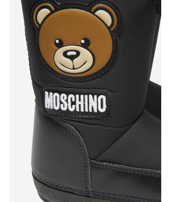 Moschino Kids Teddy Bear Snow Boots le des métaux précieux