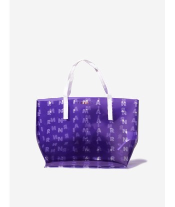 MARNI Girls Tote Bag in Blue livraison et retour toujours gratuits