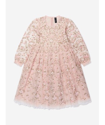 Needle & Thread Girls Victoria Ditsy Dress In Pink en ligne des produits 