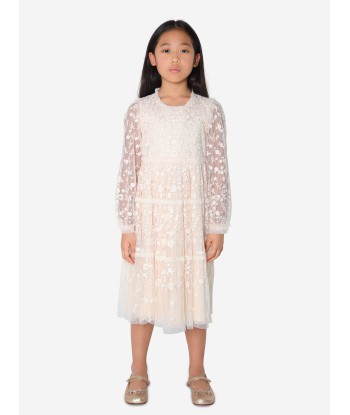 Needle & Thread Girls Celestia Ribbon Dress In Ivory Profitez des Offres !