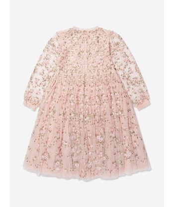 Needle & Thread Girls Victoria Ditsy Dress In Pink en ligne des produits 