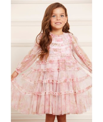 Needle & Thread Girls Rose Bluebell Dress In Pink le des métaux précieux