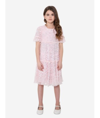 Needle & Thread Girls Annie Sequin Dress In Pink Profitez des Offres !