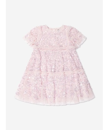 Needle & Thread Girls Annie Sequin Dress In Pink Profitez des Offres !