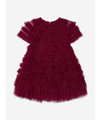 Needle & Thread Girls Marilla Ruffle Dress In Red les muscles