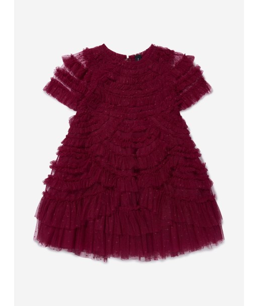 Needle & Thread Girls Marilla Ruffle Dress In Red les muscles