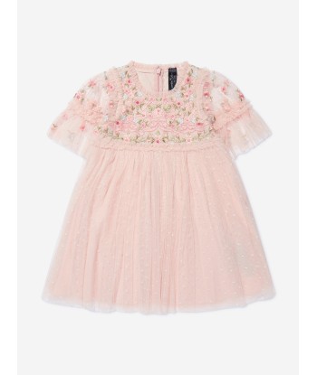 Needle & Thread Girls Ribbon Bouquet Bodice Dress In Pink outlet