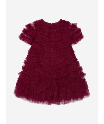 Needle & Thread Girls Marilla Ruffle Dress In Red les muscles