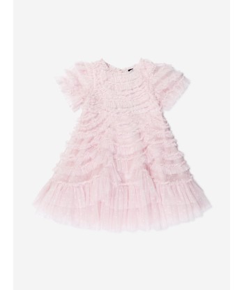 Needle & Thread Girls Marilla Ruffle Dress In Pink Comparez et commandez 