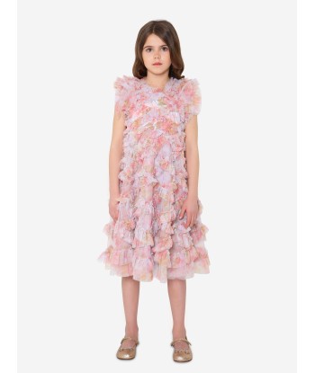 Needle & Thread Girls Rose Bluebell Genevieve Dress In Blue en ligne