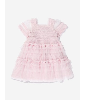 Needle & Thread Girls Peaches Smocked Dress In Pink acheter