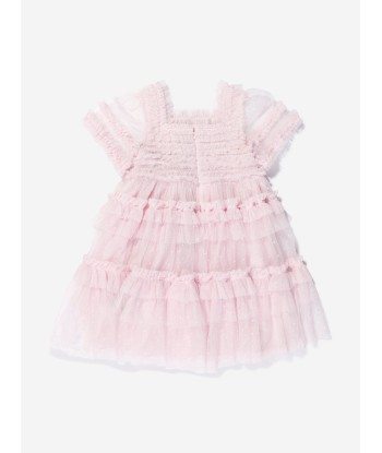 Needle & Thread Girls Peaches Smocked Dress In Pink acheter