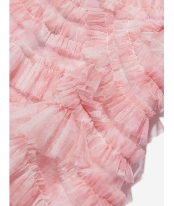 Needle & Thread Girls Fleur De Lis Marilla Ruffle Dress In Pink JUSQU'A -70%! 